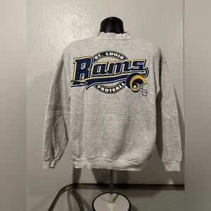 90's St. Louis Rams Football Sweatshirt. Vintage. Size Large